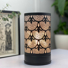Load image into Gallery viewer, Black Lace Touch Lamp Wax Melt Warmer