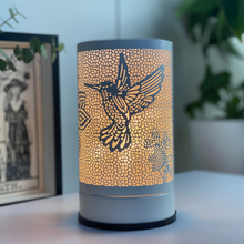 Load image into Gallery viewer, White Hummingbird Touch Lamp Wax Melt Warmer