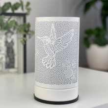 Load image into Gallery viewer, White Hummingbird Touch Lamp Wax Melt Warmer