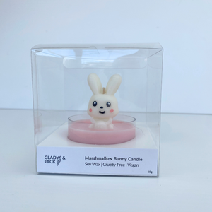 Marshmallow Bunny Candle