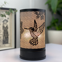 Load image into Gallery viewer, Black Hummingbird Touch Lamp Light On Melt Warmer 
